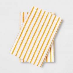 Pillow cases- orange/white