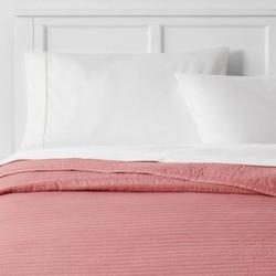 Twin/Twin Extra Long Garment Washed Microfiber Quilt Pink