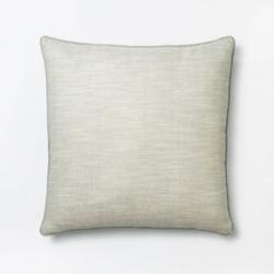 Chambray Square Throw Pillow with Lace Trim Sage - Threshold