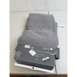 95x50 Aruba Linen Blackout Curtain Panel Radiant Gray - Threshold