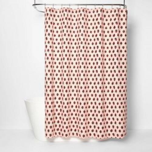 Strawberry Microfiber Shower Curtain