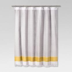 Dyed Shower Curtain Stripe Summer Wheat