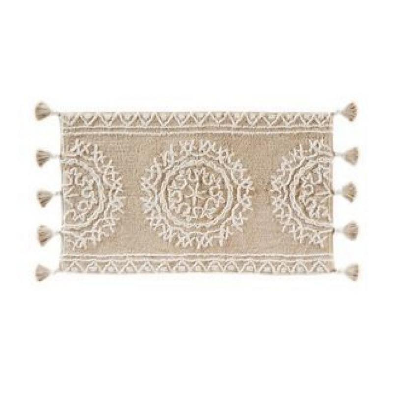 24 x 40 Medallia Bath Rug Natural - Saturday Knight Ltd.