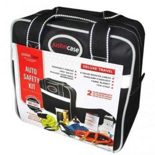 Deluxe Auto Safety Kit Black - Justin Case