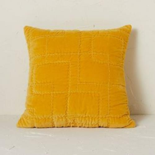 Quilted Cotton Velvet Throw Pillow - Opalhouse Designed With Jungalow
