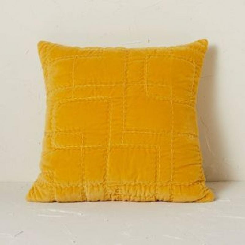 Quilted Cotton Velvet Throw Pillow - Opalhouse Designed With Jungalow