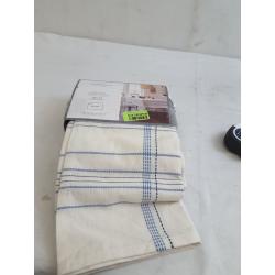 Cotton Textured Tablecloth Blue/White - Threshold