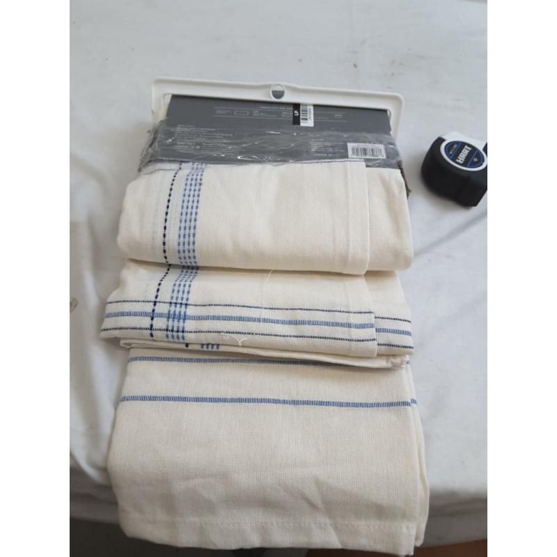 Cotton Textured Tablecloth Blue/White - Threshold