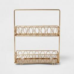 Iron Wire 2-Tier Spice Rack Gold - Threshold