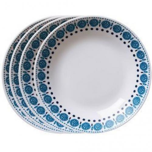 Corelle 23oz 4pk Glass Azure Everyday Meal Bowls