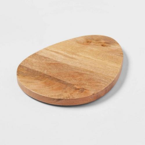 13 x 9 Wood Egg Shaped Serving Board - Threshold