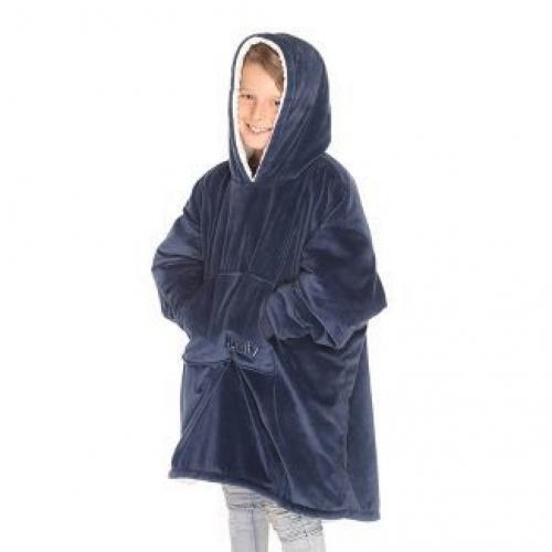 The Comfy Kids Navy Blanket That You Wear