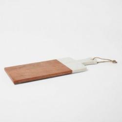 20 x 8 Marble and Wood Serving Board - Threshold