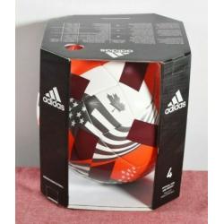 Adidas MLS Size 4 Club Sports Ball - White/red