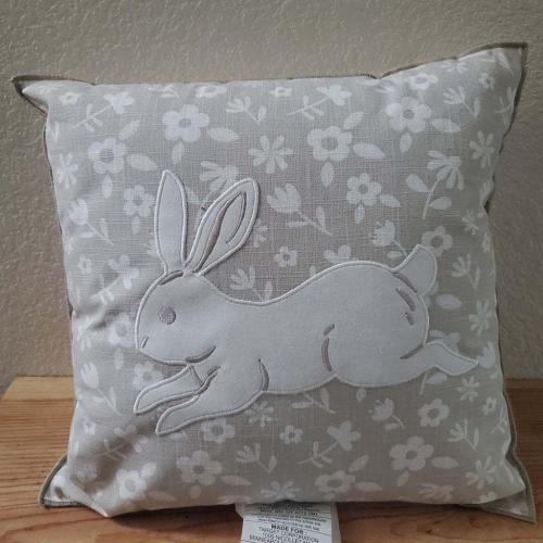 Spritz Grey and White Bunny Pllow