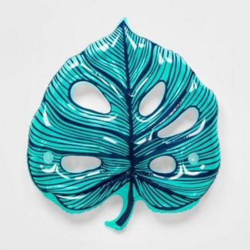 Tropical Palm Leaf Pool Float Dark Green
