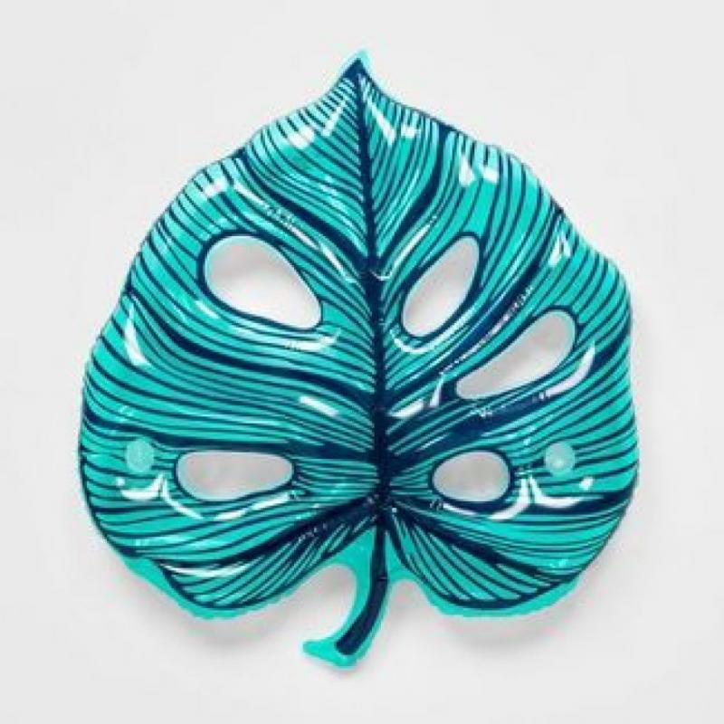 Tropical Palm Leaf Pool Float Dark Green