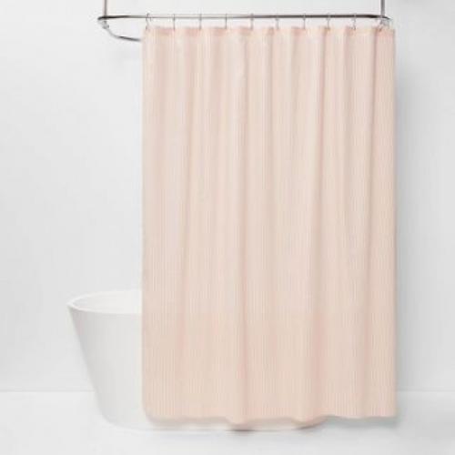 Stripe Shower Curtain Coral - Threshold