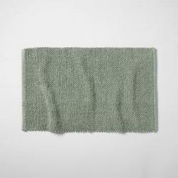 21x34 Textured Bath Mat Sage Green - Casaluna