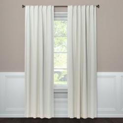 95x50 Aruba Linen Blackout Curtain Panel Sour Cream - Threshold