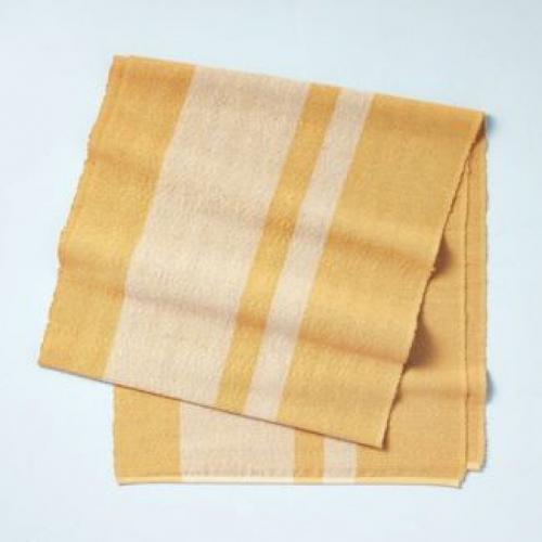 20 x 90 Solid Stripe Jute Blend Oversized Table Runner Jazz Gold