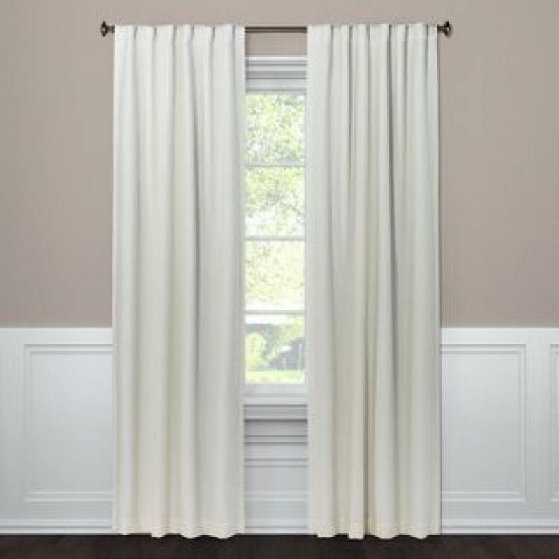 Aruba Linen Blackout Curtain Panel - Threshold
