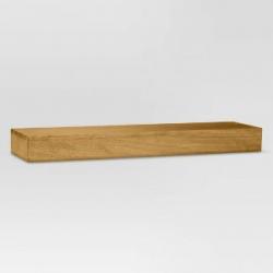 24 x 6 Wood Floating Wall Shelf Pine - Threshold