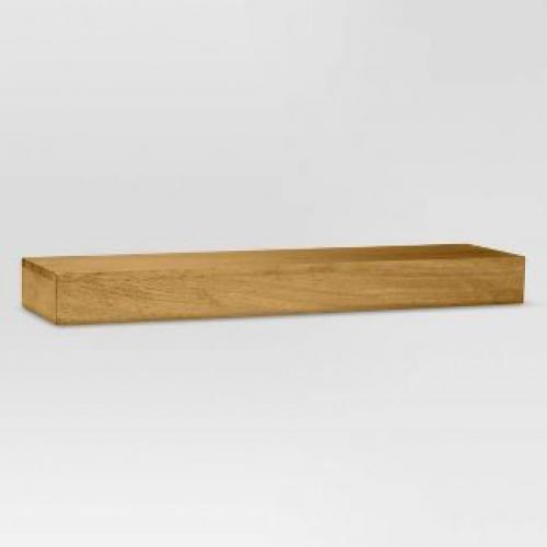 24 x 6 Wood Floating Wall Shelf Pine - Threshold