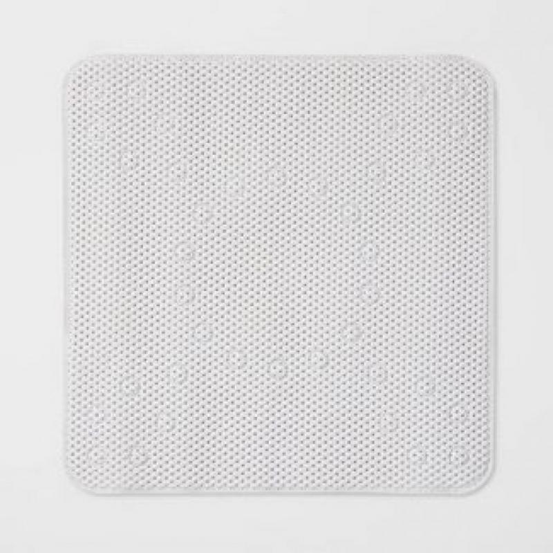 PVC/Cushion Shower Stall Mat White - Room Essentials