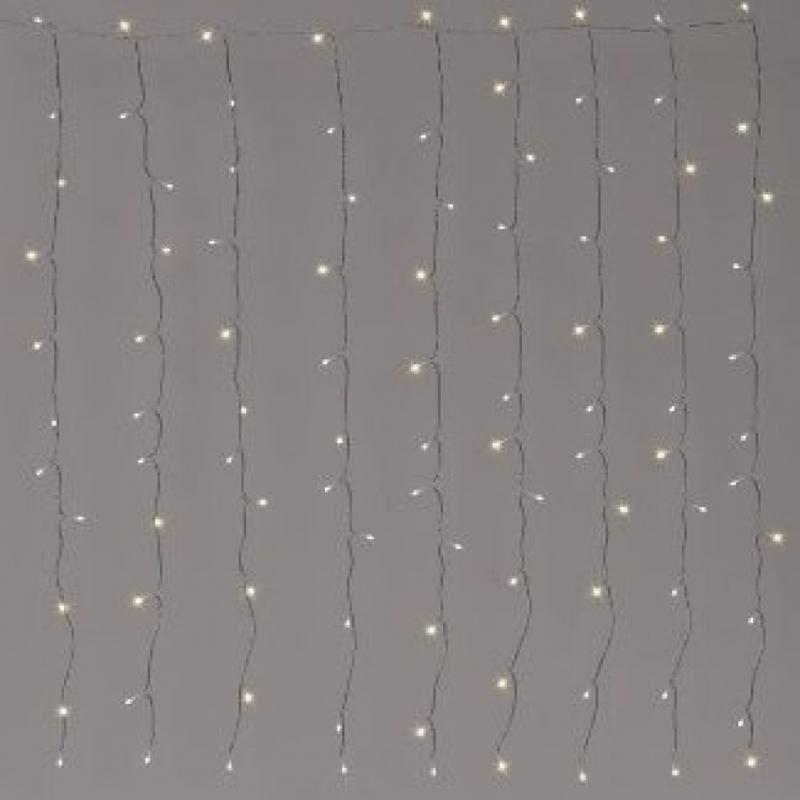 100ltr LED Plug-in Curtain String Lights with Clips - Room Essentials