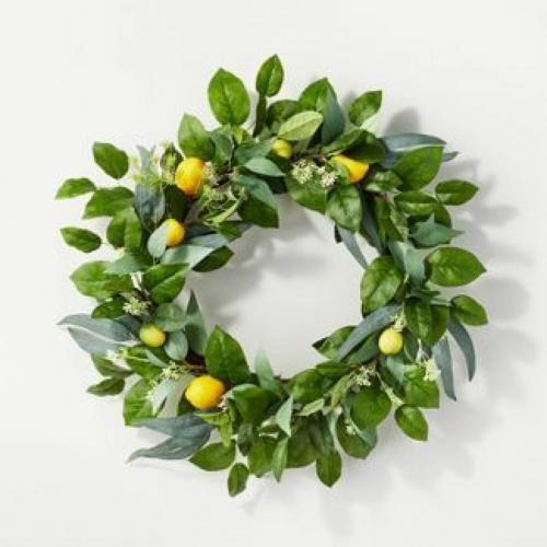 Lemon Wreath - Threshold designed with Studio McGee