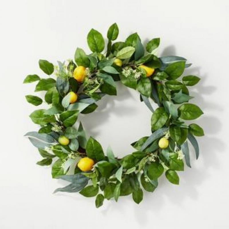 Lemon Wreath - Threshold designed with Studio McGee