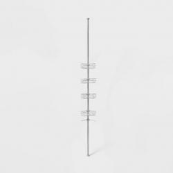 Steel L Shaped Tension Pole Caddy Chrome
