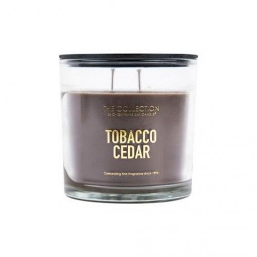 13oz Glass Jar 2-Wick Candle Tobacco Cedar