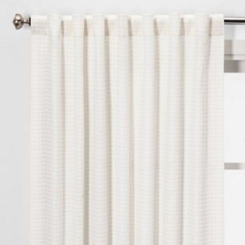 84x54 Light Filtering Honeycomb Curtain Panel White - Threshold