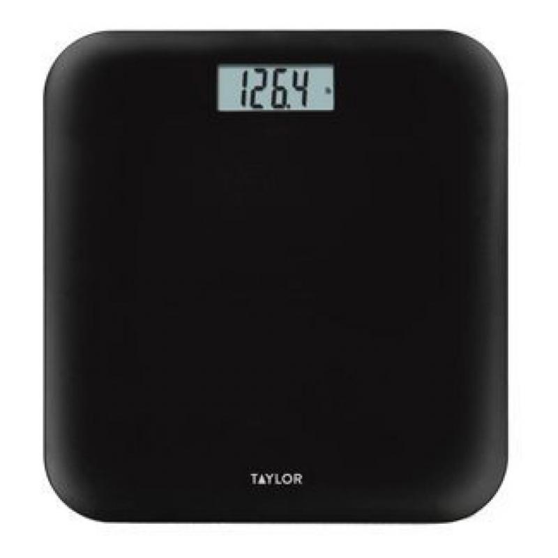 Digital Lightweight Bathroom Scale Black - Taylor