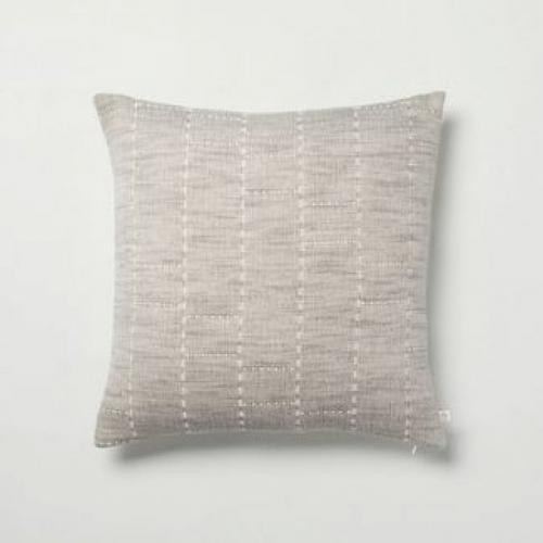 Heathered Off-Set Stripe Bed Pillow - Hearth & Hand with Magnolia