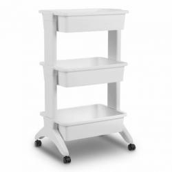 3-Tier Plastic Utility Cart White - Room Essentials