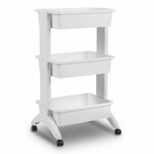 3-Tier Plastic Utility Cart White - Room Essentials