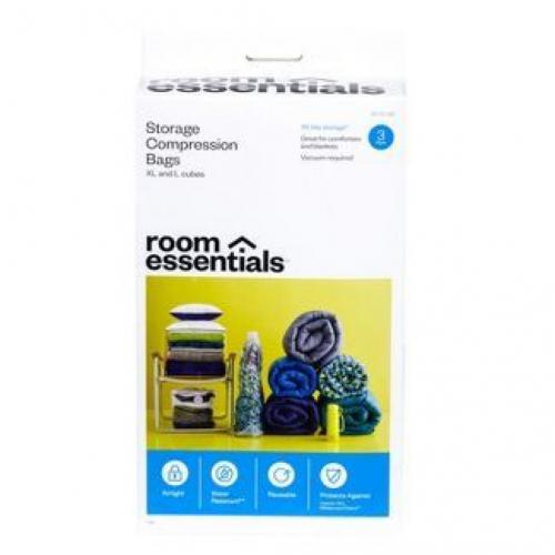 3 Cube Compression Bags Combo Clear - Room Essentials