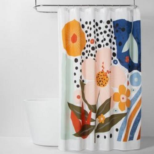 Exploded Graphic Shower Curtain - Room Essentials