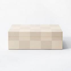 Large Checkered Resin Box - Threshold designed with Studio McGee