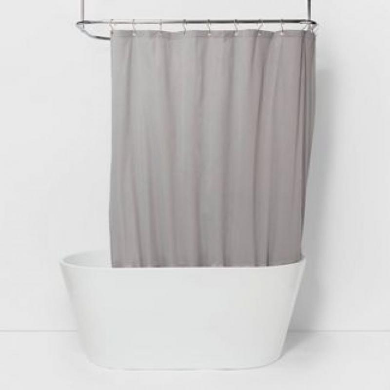 Waterproof Fabric Heavy Weight Shower Liner Gray - Made By Design -