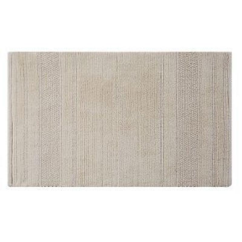 20x32 Luxe Cotton Handcrafted Bath Rug Off White - Charisma