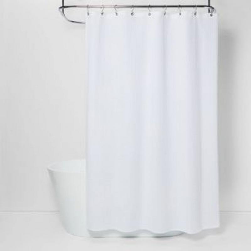 72x72 Waffle Weave Shower Curtain White - Threshold