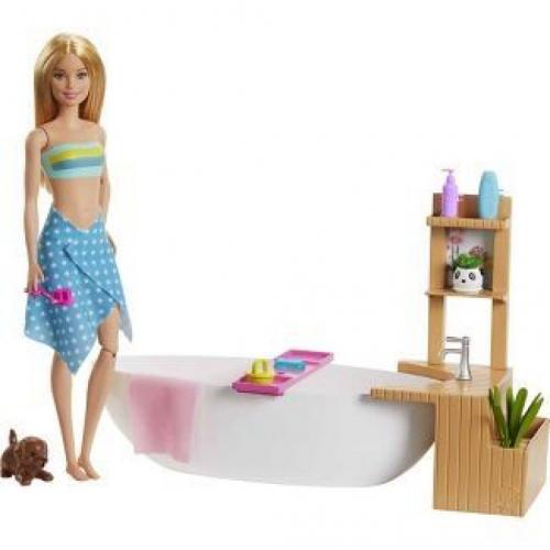 Barbie Fizzy Bath Blonde Doll and Playset