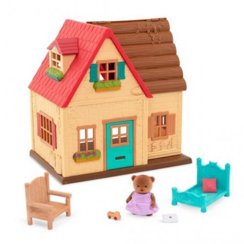 Li'l Woodzeez Country House – 8pc Toy House Playset (Please be advised that sets may be missing pieces or otherwise incomplete.)