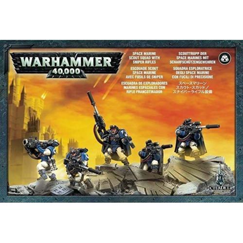 Warhammer 40,000 Space Marine Scout Squad with Sniper Rifles