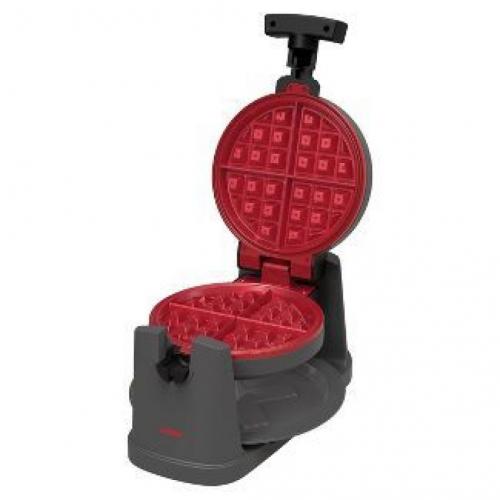 CRUXGG Rotating Ceramic Nonstick Waffle Maker - Smoke Gray