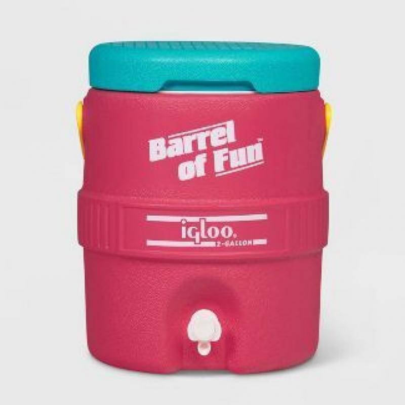 Igloo Barrel of Fun 2 Gallon Portable Beverage Server - Watermelon